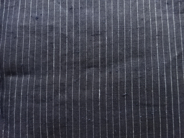 アンティーク 本場宮古上布 縞織り出し着物(材料)